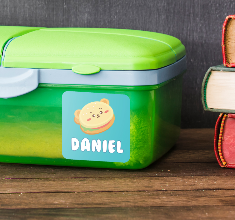 Tupperware custom name tag sticker - TenStickers