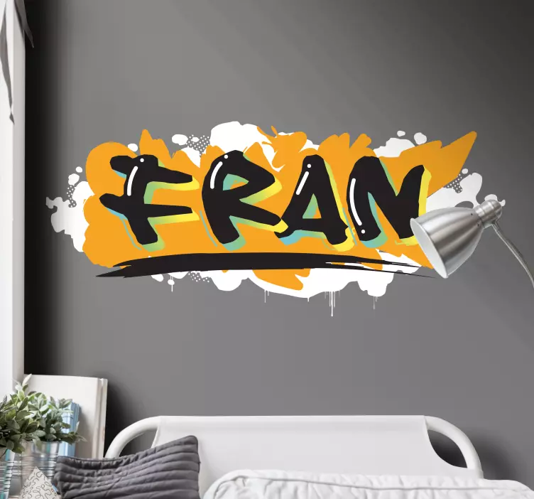 Urban style colorfull graffiti personalis decal - TenStickers