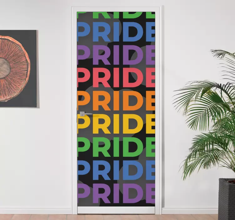 Love sticker vibrant pride statement - TenStickers