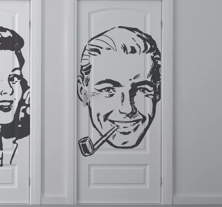 Vintage Man Sticker - TenStickers