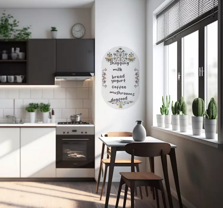 Vintage whiteboard wall sticker - TenStickers