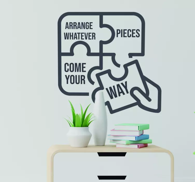 Virginia Woolf Arrangement Quote Sticker - TenStickers