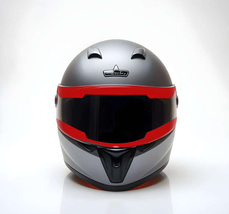 Visor monocolor motorbike sticker - TenStickers
