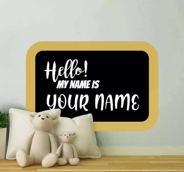 Wall decal quotes personalized welcome sign - TenStickers