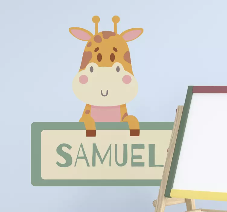 Wall sticker for kids adorable giraffe figure - TenStickers