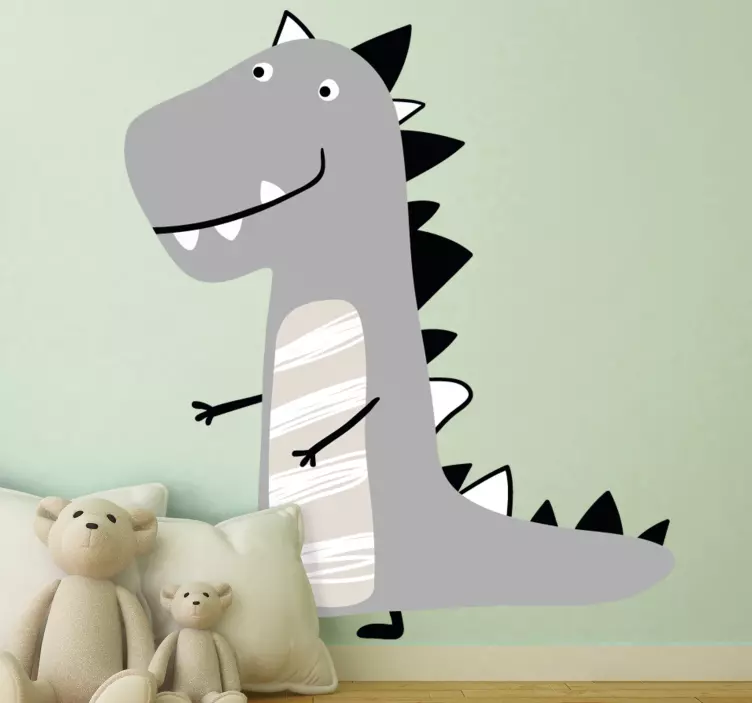 Wall sticker for kids charming moving dinosaur - TenStickers