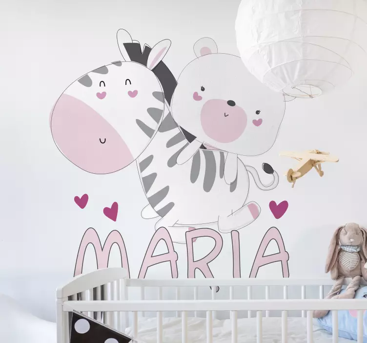 Wall sticker for kids cute animal friends - TenStickers