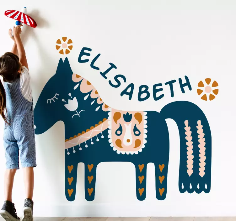 Wall sticker for kids decorative horse art - TenStickers