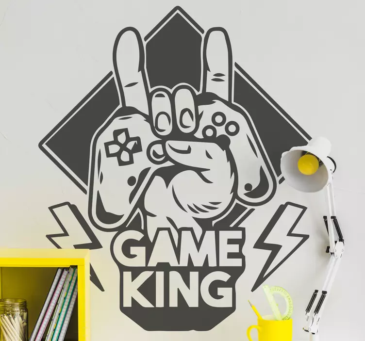 Wall sticker gamer hand gesture - TenStickers