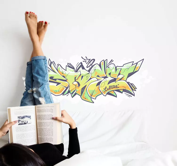Wall sticker graffiti street life sticker pack - TenStickers