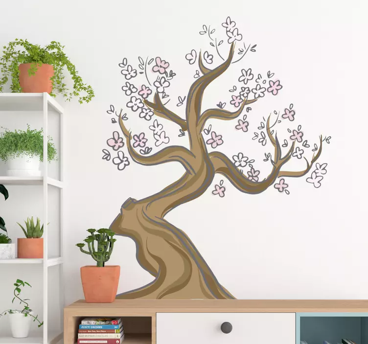 Wall sticker sakura cherry blossom - TenStickers