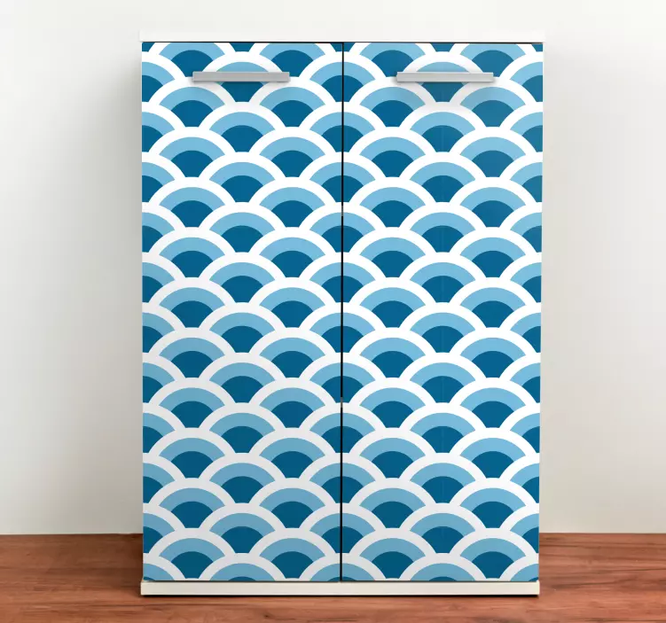 Wave Pattern Surface furniture sticker - TenStickers