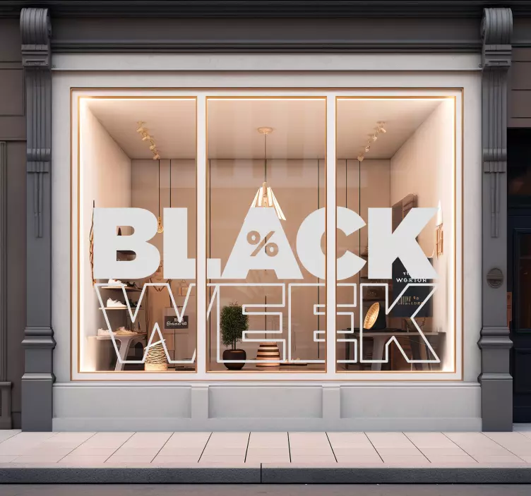 Week promotion black friday stickers - TenStickers