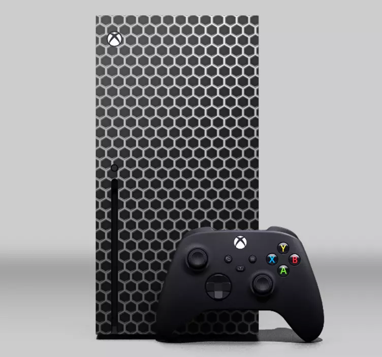 White and grey metal surface xbox skin - TenStickers