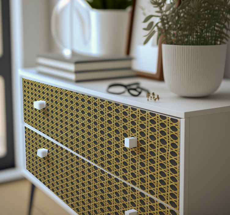 Wicker Holes furniture decal  - TenStickers