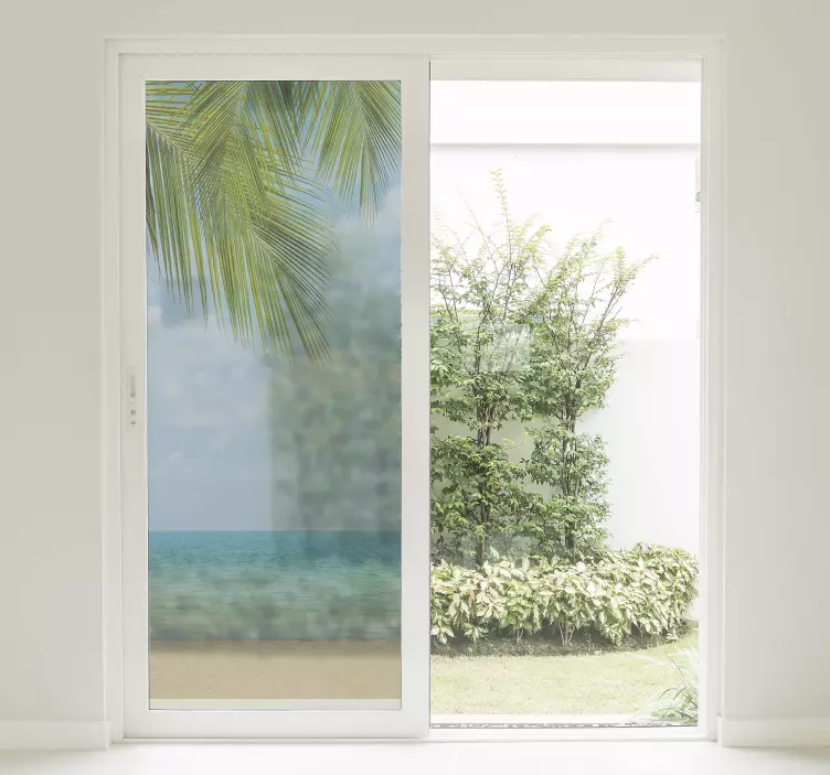 Windows with landscape window sticker - TenStickers