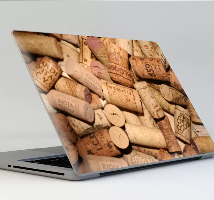 Wine Cork Collection laptop skin - TenStickers