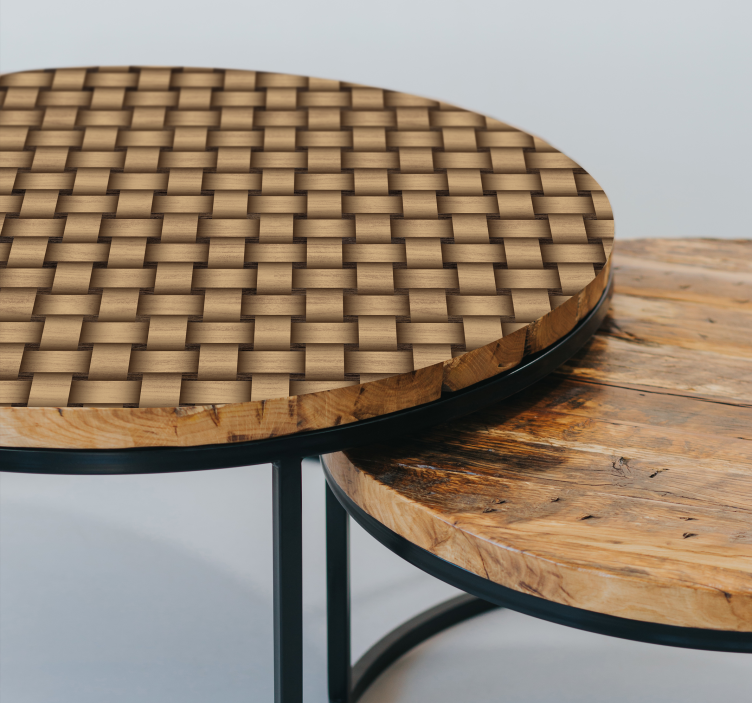 Wood intertwines furniture decal   - TenStickers