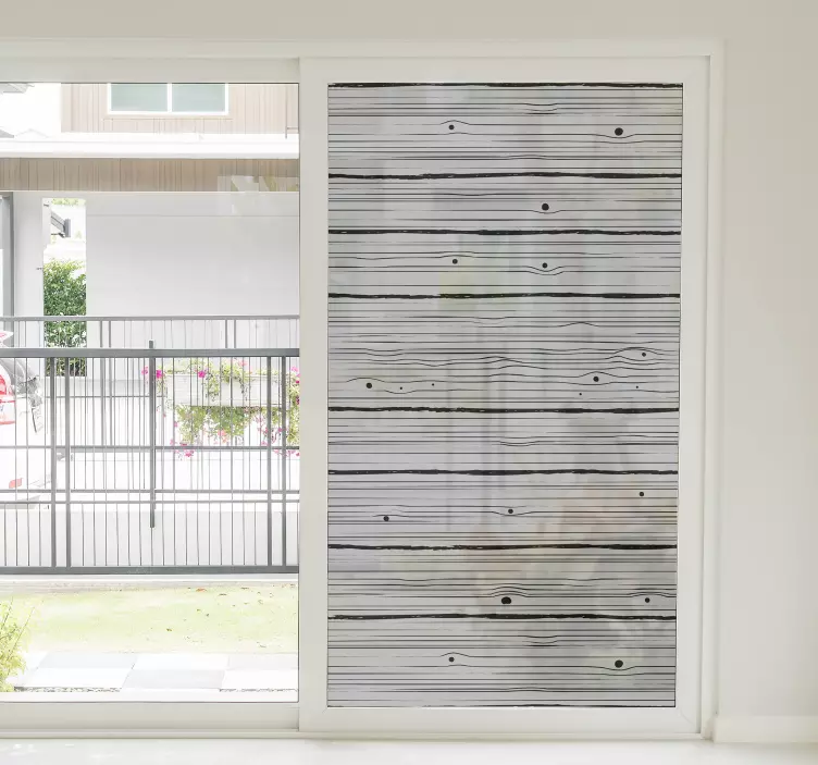 Wood pattern window sticker - TenStickers