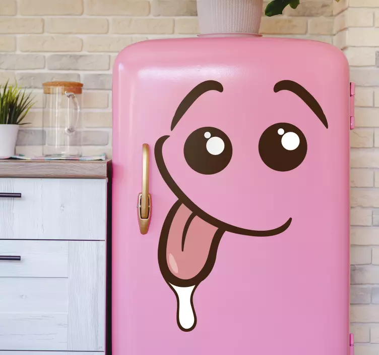 Yummy fridge vinyl sticker - TenStickers
