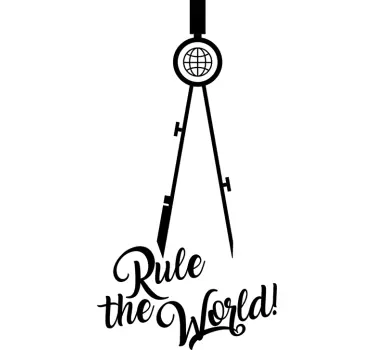 Rule the World Wall Sticker - TenStickers