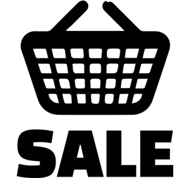 Basket Sale Sticker - TenStickers