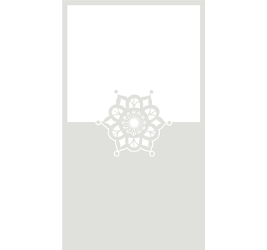 Mandala design window sticker - TenStickers