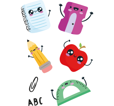 Back to school wall stickers set - TenStickers