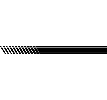 Stripes gradient car sticker - TenStickers