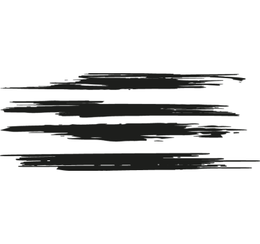 Paintbrush stroke car sticker set - TenStickers