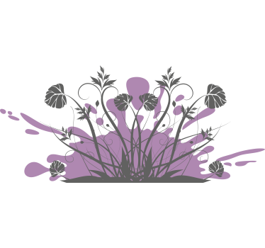 Purple splash design car sticker - TenStickers