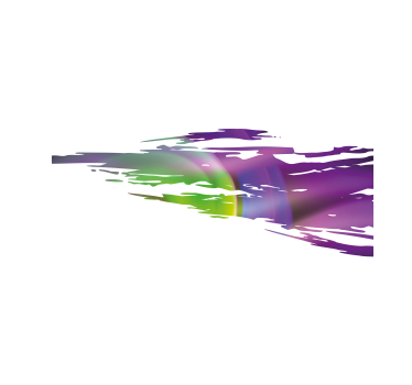 Colourful speed wake car sticker - TenStickers