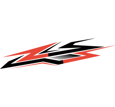Two-tone racing style car sticker - TenStickers