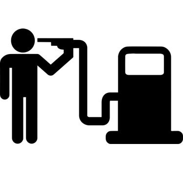 Petrol head icon car sticker - TenStickers