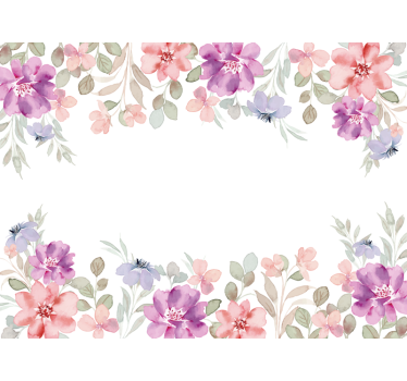 floral composition window sticker - TenStickers