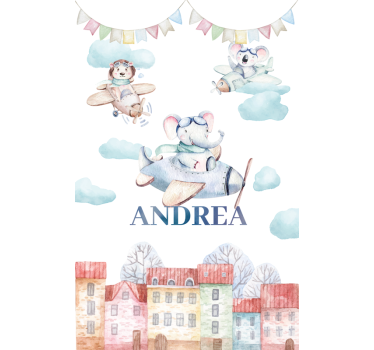 flying animals window sticker - TenStickers