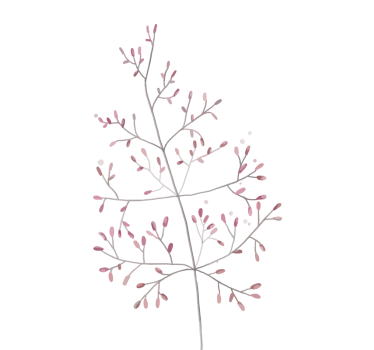 tiny branches window sticker - TenStickers