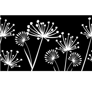 Dandelion flower window sticker - TenStickers