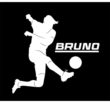 Football player window sticker - TenStickers