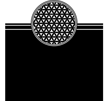 flower of life mandala window sticker - TenStickers