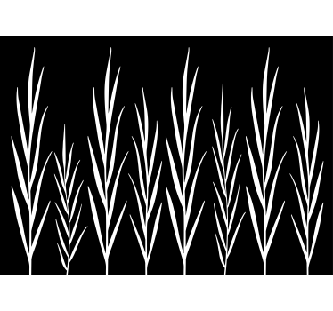 vertical plants window sticker - TenStickers