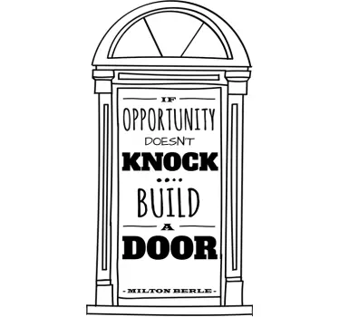 Milton Berle quote wall sticker - TenStickers