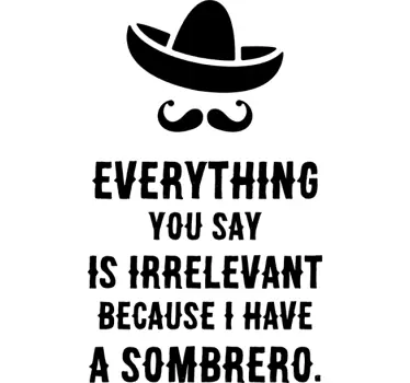 Everything You Say Text wall decal quotes - TenStickers