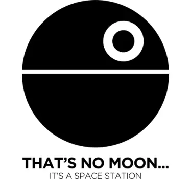 Star War Death Star Wall Sticker - TenStickers