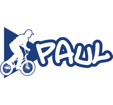 BMX name bike sticker with name - TenStickers