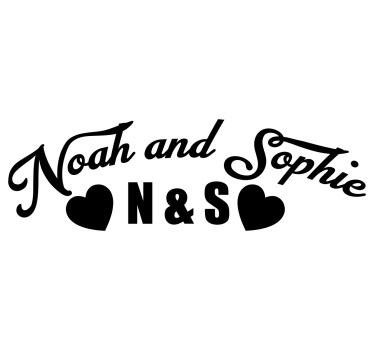 couple names bike sticker - TenStickers