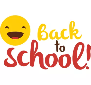 Bright Back to School Decal educational wall sticker - TenStickers