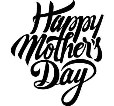 Mother's day lettering shop window sticker - TenStickers
