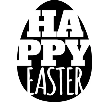 Happy Easter Business Sticker - TenStickers