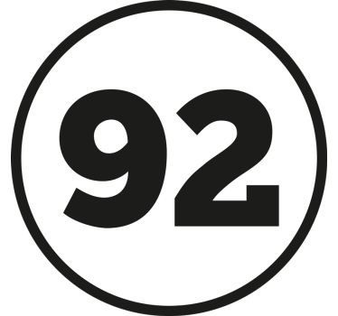 Rally numbers car sticker - TenStickers